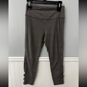 So Gray Leggings W/ cut outs Juniors Medium High Waist